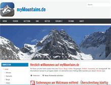 Tablet Screenshot of mymountains.de